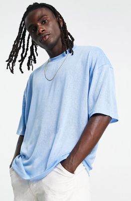 ASOS DESIGN Oversize T-Shirt in Light Blue