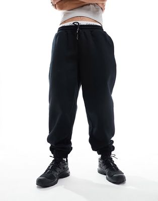 ASOS DESIGN oversized heavyweight sweatpants in black
