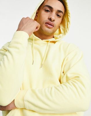 ASOS DESIGN oversized hoodie in neon yellow vintage wash - YELLOW