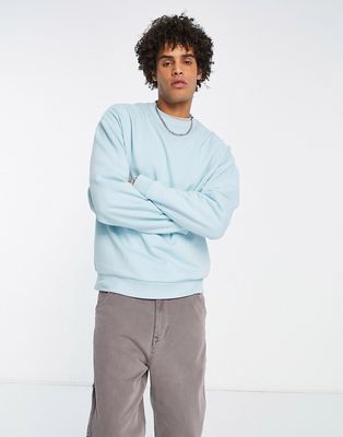 ASOS DESIGN oversized sweatshirt in light blue