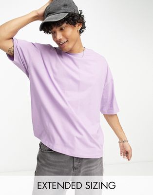ASOS DESIGN oversized t-shirt in purple