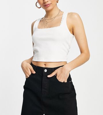 ASOS DESIGN Petite denim 'original' mini skirt in black