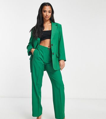 ASOS DESIGN Petite Mix & Match slim boy suit blazer in green