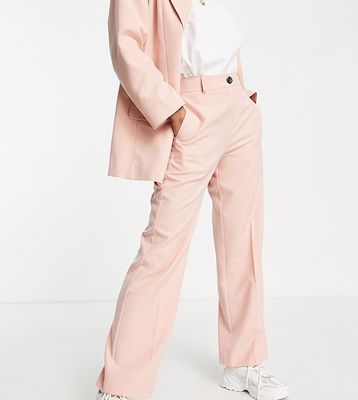 ASOS DESIGN Petite mix & match suit pants in blush-Neutral
