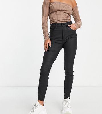 ASOS DESIGN Petite ultimate skinny jeans in coated black