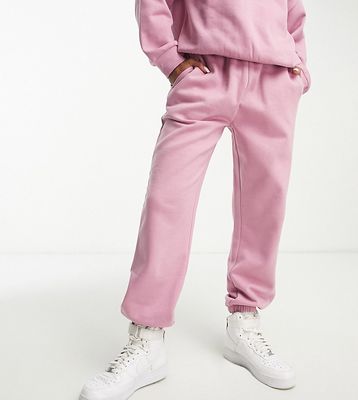ASOS DESIGN Petite ultimate sweatpants in pink-Purple