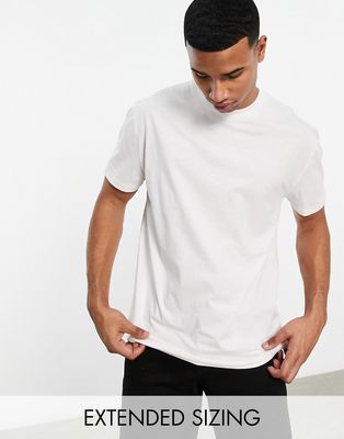 ASOS Design relaxed fit t-shirt in cream-White