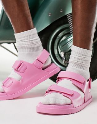 ASOS DESIGN sandals in pink