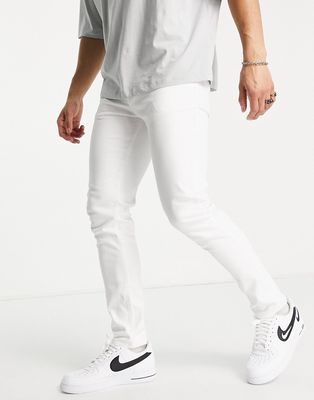 ASOS DESIGN skinny jeans in white