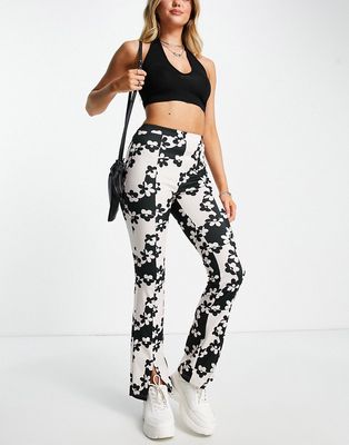 ASOS DESIGN skinny pants in 60s mono floral-Multi