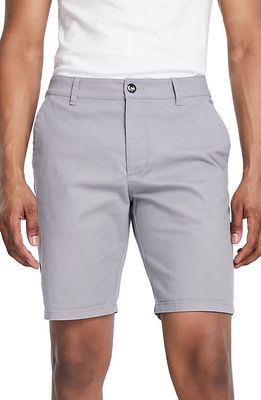 ASOS DESIGN Slim Fit Stretch Cotton Chino Shorts in Light Grey