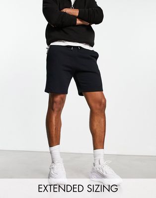 ASOS DESIGN slim jersey shorts in black