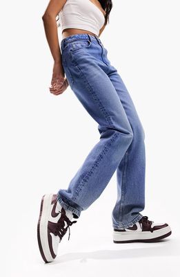ASOS DESIGN Slim Straight Leg Jeans in Medium Blue