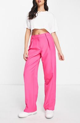 ASOS DESIGN Slouchy Boy Suit Trousers in Pink