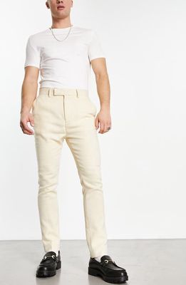 ASOS DESIGN Smart Tapered Pants in Stone