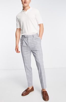 ASOS DESIGN Smart Tapered Trousers in Grey