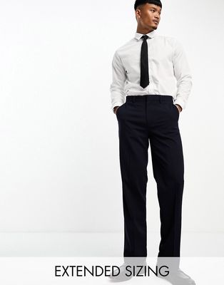ASOS DESIGN straight suit pants in navy