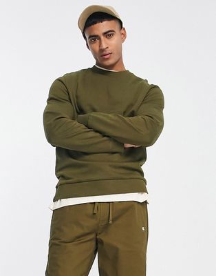 ASOS DESIGN sweatshirt in khaki-Green