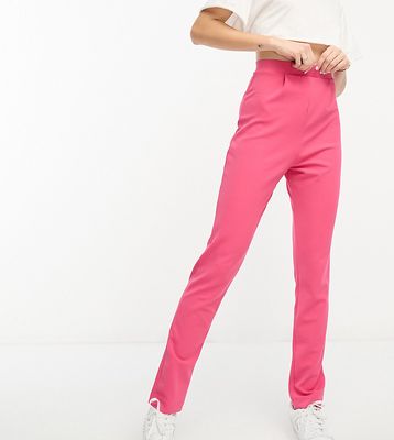 ASOS DESIGN Tall jersey tapered suit pants in pink