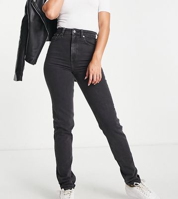 ASOS DESIGN Tall slim mom jeans in washed black