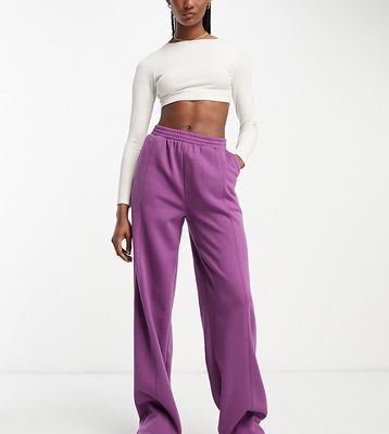 ASOS DESIGN Tall straight leg sweatpants in violet-Purple