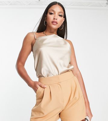 ASOS DESIGN Tall tailored short in stone-Neutral