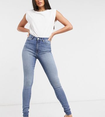 ASOS DESIGN Tall ultimate skinny jeans in authentic mid blue-Blues