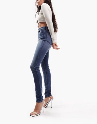 ASOS DESIGN ultimate skinny jeans in authentic mid blue-Blues