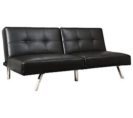 Aspen Leather Convertible Sofa by Abbyson Livin g