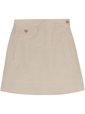 ASPESI A-line mini skirt - Neutrals