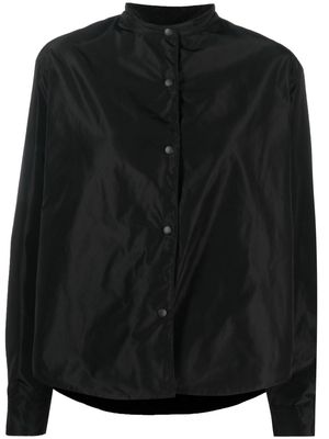 ASPESI band-collar long-sleeved shirt - Black
