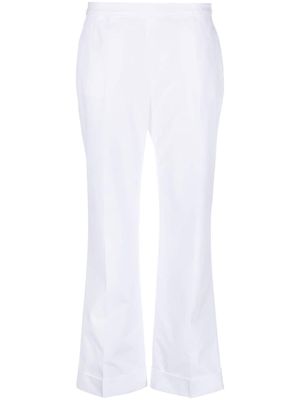 ASPESI bootcut cropped trousers - White