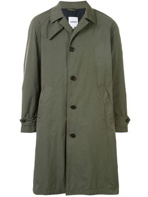 ASPESI boxy fit button down coat - Green