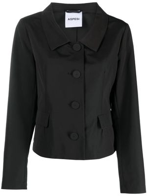 ASPESI button-up cotton-blend blazer - Black