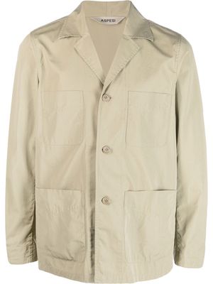 ASPESI button-up cotton jacket - Neutrals