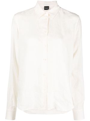 ASPESI button-up linen shirt - Neutrals
