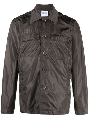 ASPESI buttoned long-sleeve shirt jacket - Brown