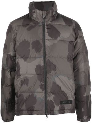 ASPESI camouflage-print padded jacket - Grey