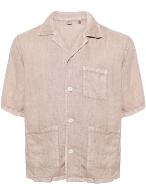 ASPESI camp-collar linen shirt - Pink