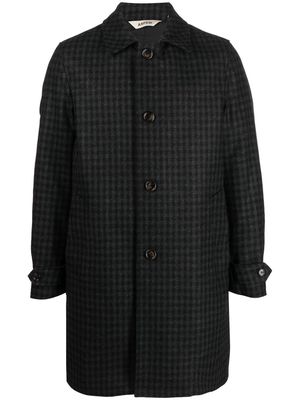 ASPESI checked mid-length coat - Black