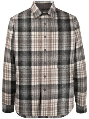 ASPESI checked shirt jacket - Neutrals