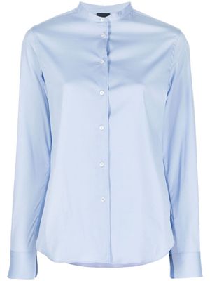 ASPESI collarless button-up shirt - Blue