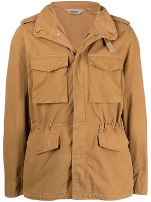 ASPESI concealed hood military jacket - Neutrals