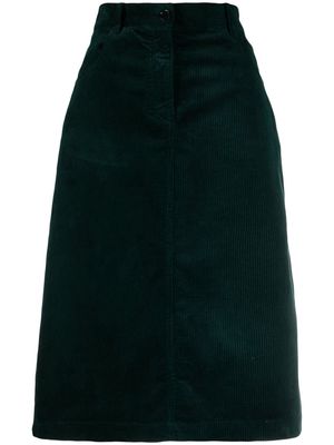 ASPESI corduroy pencil skirt - Green