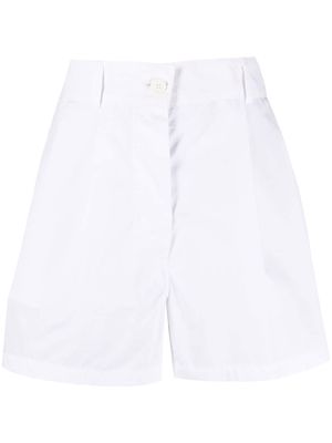 ASPESI cotton high-waisted shorts - White