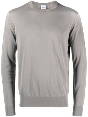 ASPESI crew neck long-sleeved jumper - Grey