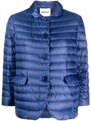 ASPESI crop-sleeve down-paded jacket - Blue