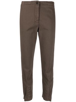 ASPESI cropped tapered trousers - Brown