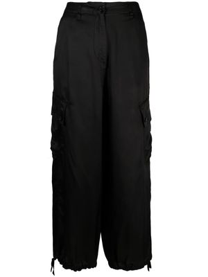 ASPESI cropped wide-leg trousers - Black