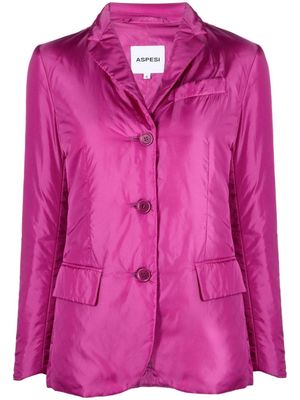 ASPESI dart-detailing padded puffer jacket - Pink